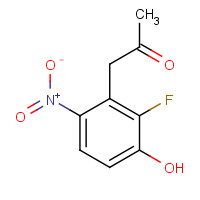 649736-31-2 1-(2-fluoro-3-hydroxy-6-nitrophenyl)propan-2-one chemical structure