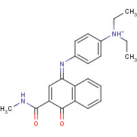 4899-82-5 4-[[4-(diethylamino) phenyl]imino]-1,4-dihydro-N-methyl-1-oxo-2-Naphthalenecarboxamide chemical structure