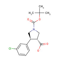 939757-91-2 4-(3-CHLORO-PHENYL)-PYRROLIDINE-1,3-DICARBOXYLIC ACID 1-TERT-BUTYL ESTER chemical structure