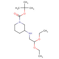 864684-93-5 3-(2,2-DIETHOXY-ETHYLAMINO)-PIPERIDINE-1-CARBOXYLIC ACID TERT-BUTYL ESTER chemical structure