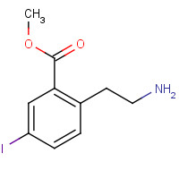 1131587-32-0 methyl 2-(2-aminoethyl)-5-iodobenzoate chemical structure