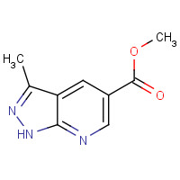 1150618-05-5 methyl 3-methyl-1H-pyrazolo[3,4-b]pyridine-5-carboxylate chemical structure