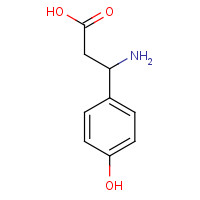 73025-69-1 (R)-3-AMINO-3-(4-HYDROXY-PHENYL)-PROPIONIC ACID chemical structure