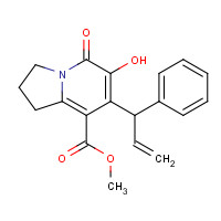 866393-54-6 METHYL 6-HYDROXY-5-OXO-7-(1-PHENYLALLYL)-1,2,3,5-TETRAHYDROINDOLIZINE-8-CARBOXYLATE chemical structure