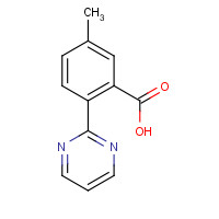 1088994-22-2 5-methyl-2-(pyrimidin-2-yl)benzoic acid chemical structure