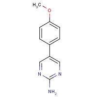 31408-47-6 5-(4-Methoxyphenyl)pyrimidin-2-amine chemical structure