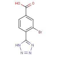 1131615-11-6 3-bromo-4-(1H-tetrazol-5-yl)benzoic acid chemical structure