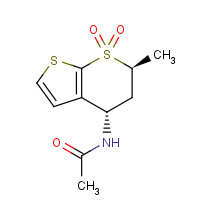 147086-83-7 N-[(4S,6S)-6-METHYL-7,7-DIOXO-5,6-DIHYDRO-4H-THIENO[2,3-B]THIOPYRAN-4-YL]ACETAMIDE chemical structure
