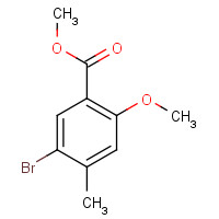 39503-58-7 METHYL 5-BROMO-2-METHOXY-4-METHYLBENZOATE chemical structure