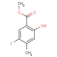 850146-80-4 methyl 2-hydroxy-5-iodo-4-methylbenzoate chemical structure