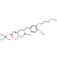 172900-82-2 Carbamic acid,[(1S,3S)-1-(hydroxymethyl)-3-[[4-methoxy-3-(3-methoxypropoxy)phenyl]methyl]-4-methylpentyl]-,1,1-dimethylethyl ester chemical structure