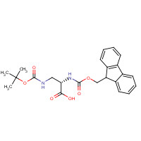 122235-70-5 BOC-DAP(FMOC)-OH chemical structure