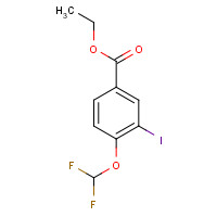 1131614-53-3 ethyl 4-(difluoromethoxy)-3-iodobenzoate chemical structure