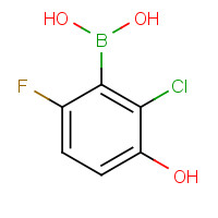 957121-07-2 2-Chloro-6-fluoro-3-hydroxyphenylboronic acid chemical structure