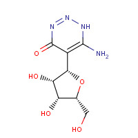 12679-86-6 6-amino-5-[(2S,3S,4R,5R)-3,4-dihydroxy-5-(hydroxymethyl)oxolan-2-yl]-1H-triazin-4-one chemical structure