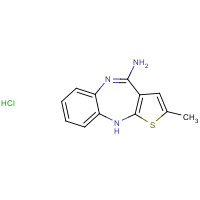 138564-60-0 4-Amino-2-methyl-10H-thiene[2,3-b][1,5]benzodiazepine hydrochloride chemical structure