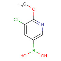 942438-89-3 3-CHLORO-2-METHOXYPYRIDINE-5-BORONIC ACID chemical structure