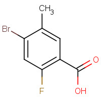 415965-24-1 4-BROMO-2-FLUORO-5-METHYLBENZOIC ACID chemical structure