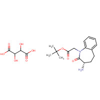 117770-66-8 tert-Butyl 3S-amino-2,3,4,5-tetrahydro-1H-[1]benaepin-2-one-1-acetate tartrate chemical structure