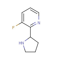 1150617-84-7 3-fluoro-2-(pyrrolidin-2-yl)pyridine chemical structure