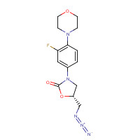 168828-84-0 (R)-5-(Azidomethyl)-3-[3-fluoro-4-(4-morpholinyl)phenyl]-2-oxazolidinone chemical structure
