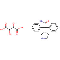134002-26-9 3-(S)-(+)-(1-Carbamoyl-1,1-diphenylmethyl)pyrroloidine-L-(+)-tartarate chemical structure