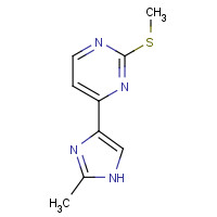 1184920-27-1 4-(2-methyl-1H-imidazol-4-yl)-2-(methylthio)pyrimidine chemical structure