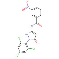 63134-25-8 1-(2',4',6'-Trichlorophenyl)-3-(3-nitrobenzamido)-5-pyrazolone chemical structure