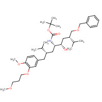 172900-92-4 Carbamic acid,N-[(1S,2S,4S)-2-hydroxy-1-[(2S)-2-[[4-methoxy-3-(3-methoxypropoxy)phenyl]methyl]-3-methylbutyl]-5-methyl-4-[(phenylmethoxy)methyl]hexyl]-,1,1-dimethylethyl ester chemical structure