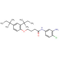 51461-11-1 N-(3-Amino-4-chlorophenyl)-4-[2,4-bis(2-methylbutan-2-yl)phenoxy]butanamide chemical structure