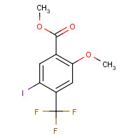 1131587-55-7 methyl 5-iodo-2-methoxy-4-(trifluoromethyl)benzoate chemical structure