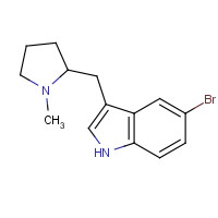 143322-57-0 (R)-5-Bromo-3-((1-methylpyrrolidin-2-yl)methyl)-1H-indole chemical structure