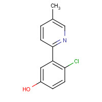 1150618-01-1 4-chloro-3-(5-methylpyridin-2-yl)phenol chemical structure
