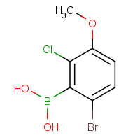 957062-55-4 6-Bromo-2-chloro-3-methoxyphenylboronic acid chemical structure