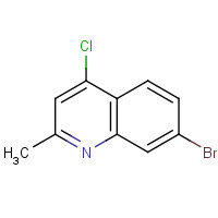 143946-45-6 7-BROMO-4-CHLORO-2-METHYLQUINOLINE chemical structure