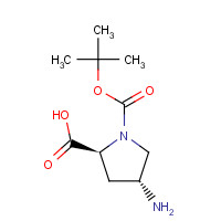 132622-69-6 (2S,4R)-1-BOC-4-AMINO-PYRROLIDINE-2-CARBOXYLIC ACID chemical structure