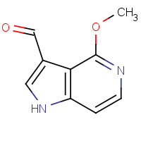 1000341-31-0 4-methoxy-1H-pyrrolo[3,2-c]pyridine-3-carbaldehyde chemical structure