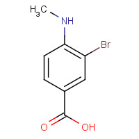 1131615-00-3 3-bromo-4-(methylamino)benzoic acid chemical structure