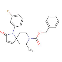 1184913-34-5 benzyl 1-(3-fluorophenyl)-7-methyl-2-oxo-1,8-diazaspiro[4.5]dec-3-ene-8-carboxylate chemical structure