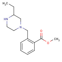 1131588-01-6 methyl 2-((3-ethylpiperazin-1-yl)methyl) benzoate chemical structure