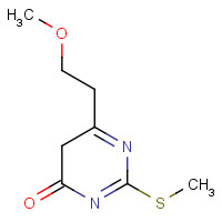1184913-35-6 6-(2-methoxyethyl)-2-(methylthio)pyrimidin-4(3H)-one chemical structure