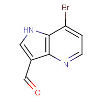 1190318-57-0 7-bromo-1H-pyrrolo[3,2-b]pyridine-3-carbaldehyde chemical structure