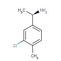 856758-59-3 Benzenemethanamine,3-chloro-a,4-dimethyl-,(aR)- chemical structure