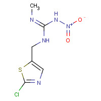 205510-53-8 (E)-1-(2-CHLORO-5-THIAZOLYLMETHYL)-3-METHYL-2-NITROGUANIDINE chemical structure