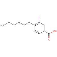 1131614-31-7 4-hexyl-3-iodobenzoic acid chemical structure