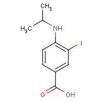 1131588-11-8 3-iodo-4-(isopropylamino)benzoic acid chemical structure
