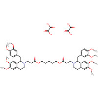 96687-52-4 (1R,1'R)-2,2'-(3,11-Dioxo-4,10-dioxatridecamethylene)-bis-(1,2,3,4-tetrahydro-6,7-dimethoxy-1-veratrylisoquindline)-dioxalate chemical structure