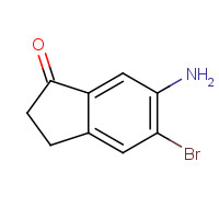 723760-71-2 6-AMINO-5-BROMO-2,3-DIHYDRO-1H-INDEN-1-ONE chemical structure