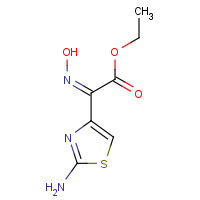64485-82 Ethyl 2-(2-aminothiazole-4-yl)-2-hydroxyiminoacetate chemical structure