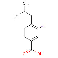1131588-08-3 3-iodo-4-isobutylbenzoic acid chemical structure